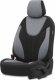 AMiO Komplet pokrowców na fotele samochodowe OTOM RUBY 1202 GREY/BLACK 3-ZIP 10
