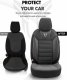 AMiO Komplet pokrowców na fotele samochodowe OTOM TORO 902 BLACK/SMOKED NZ 5