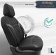 AMiO Komplet pokrowców na fotele samochodowe OTOM SWAN 501 BLACK 3-ZIP 5