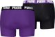 Puma Bokserki męskie Puma Everyday Basic 2p fioletowe, czarne 938320 14 S 2