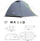 Namiot turystyczny Nils Extreme Namiot kempingowy turystyczny explorer Nils camp NC6004 3 osobowy szary 270x150x110cm 5