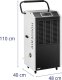 MSW Osuszacz powietrza pochłaniacz wilgoci przemysłowy z uchwytem 1300 W 1129 m3/h do 100 m2 Osuszacz powietrza pochłaniacz wilgoci przemysłowy z uchwytem 1300 W 1129 m3/h do 100 m2 6