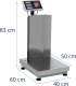 Steinberg Waga platformowa magazynowa z oparciem 40 x 50 cm LCD 60 kg / 0.005 kg Waga platformowa magazynowa z oparciem 40 x 50 cm LCD 60 kg / 0.005 kg 6