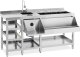 Royal Catering Stacja barmańska stół zlew barmański z myjką i pojemnikami na lód stal nierdzewna Stacja barmańska stół zlew barmański z myjką i pojemnikami na lód stal nierdzewna 1