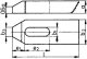 AMF Łapa dociskowa z uzębieniem trapezowym DIN6314Z 11x125mm AMF 2