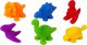LeanToys Zabawka Do Sortowania Edukacyjna Gumowe Dinozaury Brokatowe Pojemniki 48 Elementów 2