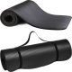 Alogy Mata do ćwiczeń Jogi Fitness Pilatesu gimnastyczna 185x58 1cm Alogy antypoślizgowa wodoodporna Czarna 1