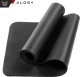 Alogy Mata do ćwiczeń Jogi Fitness Pilatesu gimnastyczna 185x58 1cm Alogy antypoślizgowa wodoodporna Czarna 12
