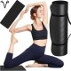 Alogy Mata do ćwiczeń Jogi Fitness Pilatesu gimnastyczna 185x58 1cm Alogy antypoślizgowa wodoodporna Czarna 14