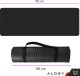 Alogy Mata do ćwiczeń Jogi Fitness Pilatesu gimnastyczna 185x58 1cm Alogy antypoślizgowa wodoodporna Czarna 2