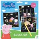 Dodo ZDRAPKA ARTYSTYCZNA ŚWINKA PEPPA 3 KOLOROWE KARTKI MALOWANIE METODĄ SCRATCH 5