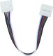 Orno Złączka LED RGBW 12mm, dwustronna, z przewodem 1