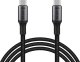 Kabel USB Blow USB-C - USB-C 1 m Czarny 1