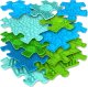 Woopie WOOPIE Mata Sensoryczna Ortopedyczna Puzzle 11 el. - Kolor Niebieski/Zielony 1