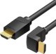 Kabel Vention Cable HDMI 2.0 Vention AARBI 3m, Angled 90, 4K 60Hz (black) 1