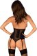 Obsessive Gorset Chic Amoria + stringi GRATIS! Czarny (Rozmiar XL/XXL) 1