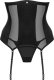 Obsessive Gorset Chic Amoria + stringi GRATIS! Czarny (Rozmiar XL/XXL) 2