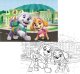 Dodo PUZZLE 2w1 PSI PATROL 60 ELEMENTÓW KOLOROWANKA I UKŁADANKA W JEDNYM 2