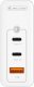 Ładowarka Jellico Ładowarka Sieciowa GaN 100W 1x QC3.0 USB + 2x PD USB-C Jellico C118 biała 1