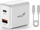 Ładowarka Genius Genius Zasilacz / sieciowy adapter 20W, 2-portowy, USB-C, USB-A, PD-20ACP 1