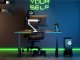 Biurko Ultradesk ULTRADESK Biurko dla gracza IRON BLACK, 132,5x60,5 cm, 71-81  cm, mechaniczna regulacja wysokości 11