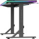 Biurko Ultradesk ULTRADESK Biurko dla gracza IRON BLACK, 132,5x60,5 cm, 71-81  cm, mechaniczna regulacja wysokości 5