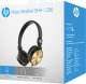 Słuchawki HP DHH-1206 słuchawki z mikrofonem, regulacja głośności, czarno-złota, klasyczna typ 3,5mm jack 4