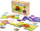 PuzzleOK Drewniane Puzzle 4w1 Owady Układanka Zestaw Zwierzątka Biedronka Ślimak 6