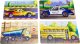 PuzzleOK Drewniane Puzzle 4w1 Pojazdy Układanka Zestaw Środki Transportu Samochody 2