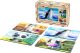 PuzzleOK Drewniane Puzzle 4w1 Zwierzęta Układanka Zestaw Krówka Piesek Panda Pingwin 5