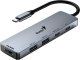 HUB USB Genius USB (3.0) hub 5-port, UH-500, szary, Genius, 2x USB 3.0,1x HDMI,2x USB-C,Power Delivery 100W 1