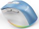 Mysz Genius Mysz bezprzewodowa, Genius Ergo 9000S Pro, biało-niebieska, optyczna, 2400DPI 3