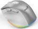 Mysz Genius Mysz bezprzewodowa, Genius Ergo 9000S Pro, srebrna, optyczna, 2400DPI 3