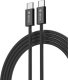 Kabel USB nemo USB-C - USB-C 1 m Biały (BRA013946) 1