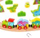 Tooky Toy TOOKY TOY Drewniana Magnetyczna Kolejka Dinozaury + Figurki 7