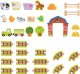 Tooky Toy TOOKY TOY Drewniana Farma w Walizce Figurki Pojazdy 2