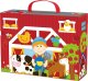 Tooky Toy TOOKY TOY Drewniana Farma w Walizce Figurki Pojazdy 3