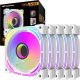 Wentylator Darkflash INF 24 Pro PWM ARGB 120mm biały 5-pack 7