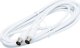 Kabel Blow Antenowy (F) 1.8m biały 2