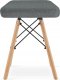 Leobert Taboret WERK - szary materiał / nogi naturalne x 1 2