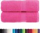 vidaXL Ręczniczki premium, 2 szt., różowe, 30x30 cm, bawełna 100% 1