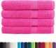 vidaXL Ręczniki, premium, 4 szt., różowe, 100x200 cm, bawełna 100% 2