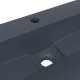 vidaXL Umywalka, 120x46x11 cm, kompozyt mineralny/marmurowy, antracyt 8