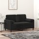vidaXL 2-osobowa sofa z poduszkami, czarna, 120 cm, aksamit 1