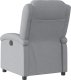 vidaXL Elektryczny fotel rozkładany, jasnoszary, obity tkaniną 5