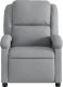 vidaXL Elektryczny fotel rozkładany, jasnoszary, obity tkaniną 9