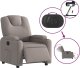 vidaXL Elektryczny fotel rozkładany, kolor taupe, obity tkaniną 5