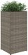 vidaXL Donice ogrodowe, 2 szt., szare, 30x30x60 cm, rattan PE 4
