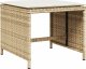 vidaXL 13-cz. zestaw mebli do ogrodu, poduszki, beżowy, rattan PE 6