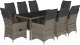 vidaXL 9-cz. zestaw mebli ogrodowych z poduszkami, szary, polirattan 2